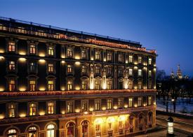 Facade at night